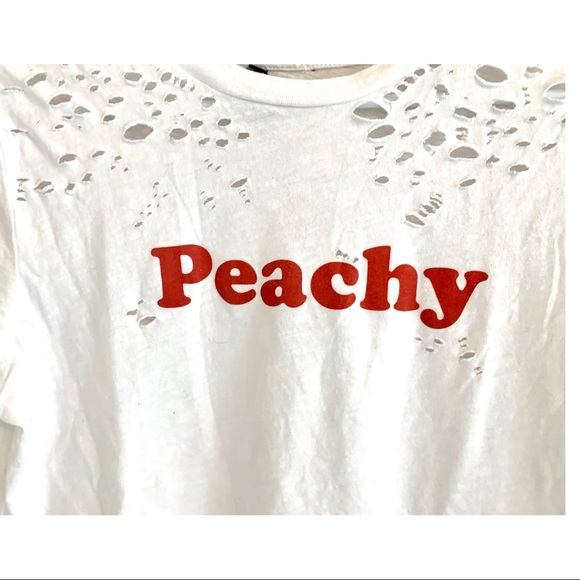 Blank Paige | Distressed ‘Peachy’ T-Shirt - Picture 5 of 6